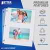 Better Office Products Photo Album Refill Sheets, For 4 x 6 Inch Photos, Heavyweight, Diamond Clear, 25PK 32421